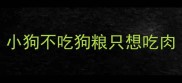 小狗不吃狗粮只想吃肉