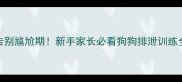 5个月告别尴尬期新手家长必看狗狗排泄训练全攻略