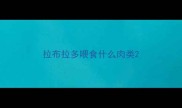拉布拉多喂食什么肉类