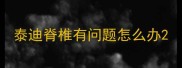 泰迪脊椎有问题怎么办