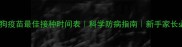 狗狗疫苗最佳接种时间表科学防病指南新手家长必看