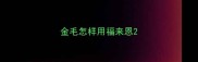 金毛怎样用福来恩