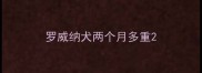 罗威纳犬两个月多重