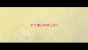 怎么给小狗做记号