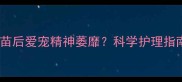 宠物主必看卫佳捌疫苗后爱宠精神萎靡科学护理指南助毛孩快速恢复活力