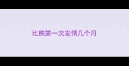 比熊第一次发情几个月
