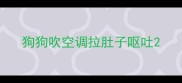 狗狗吹空调拉肚子呕吐
