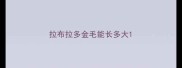 拉布拉多金毛能长多大