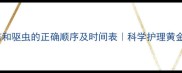 宠物疫苗和驱虫的正确顺序及时间表科学护理黄金指南
