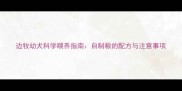 边牧幼犬科学喂养指南自制粮的配方与注意事项