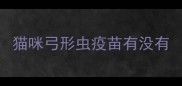 猫咪弓形虫疫苗有没有