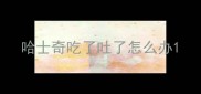 哈士奇吃了吐了怎么办