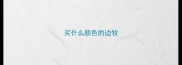 买什么颜色的边牧