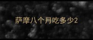 萨摩八个月吃多少