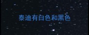 泰迪有白色和黑色