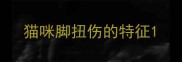 猫咪脚扭伤的特征