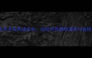 边境牧羊犬饲养成本全边牧饲养费用清单与省钱攻略