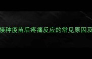 小狗接种疫苗后疼痛反应的常见原因及表现