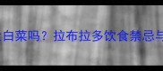边牧能吃大白菜吗拉布拉多饮食禁忌与营养指南