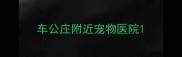 车公庄附近宠物医院