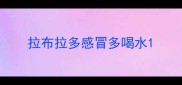 拉布拉多感冒多喝水