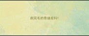 剃完毛的泰迪发抖
