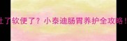吐了软便了小泰迪肠胃养护全攻略