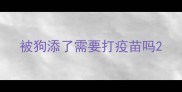 被狗添了需要打疫苗吗